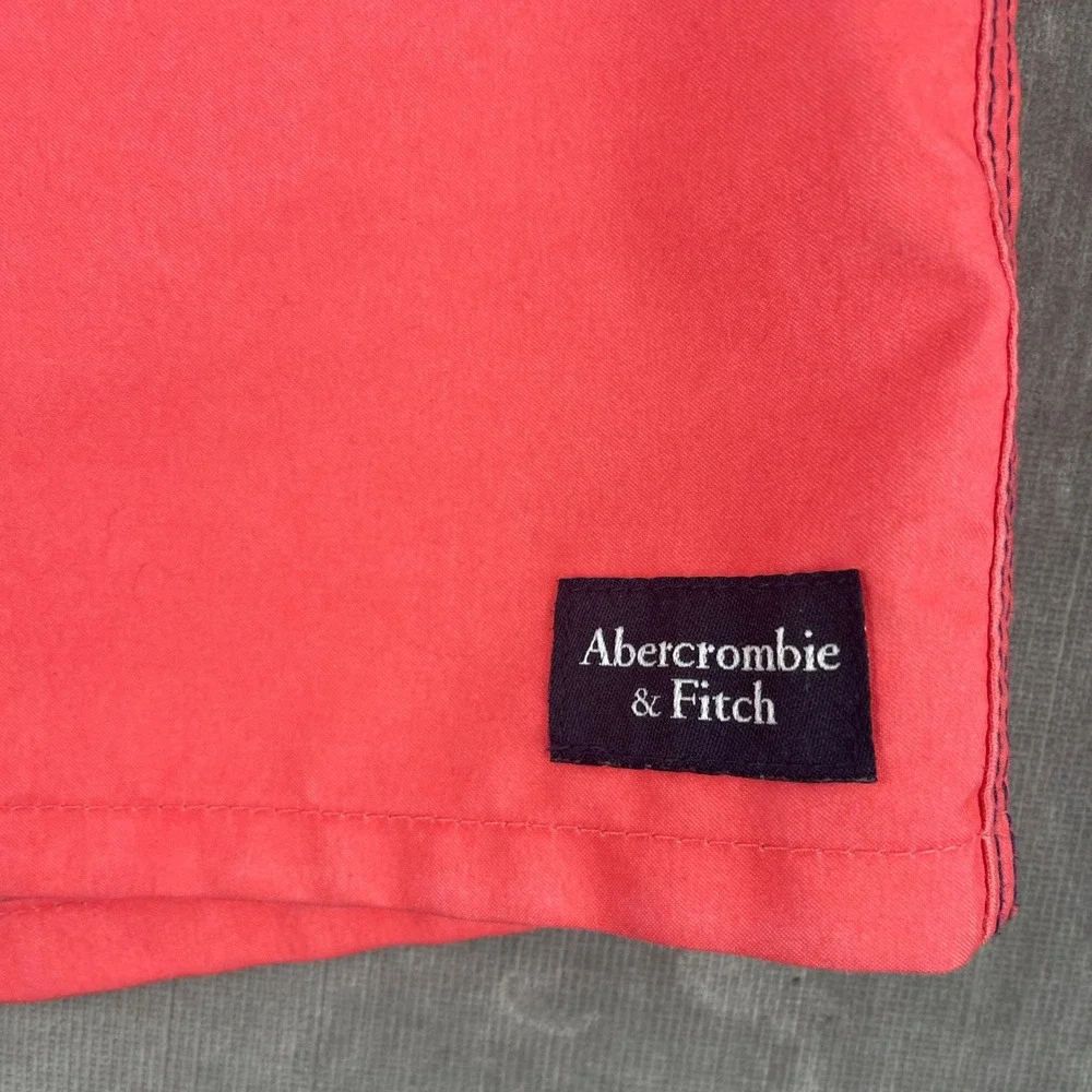 Abercrombie & Fitch Boys XL Blue White Red Swim Trunks Colorblock Shorts